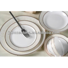 top class golden porcelain Pakistan India stylish royal fine bone china dinner plate